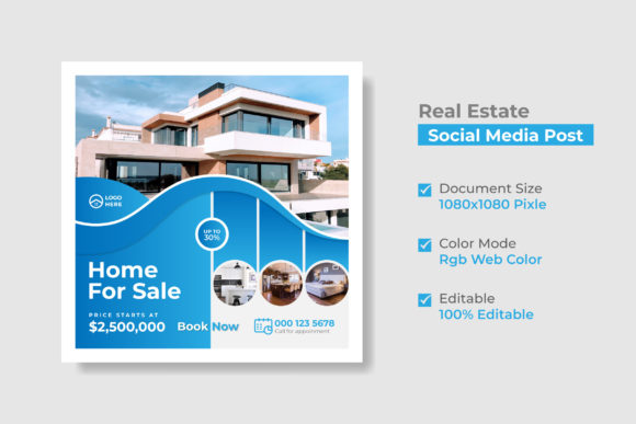 Download Real Estate Social Media Post Template - Post template Collection