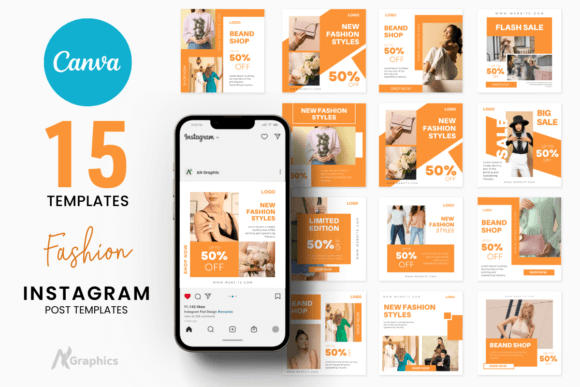 Download 15 New Fashion Instagram Post Templates - Post template Collection