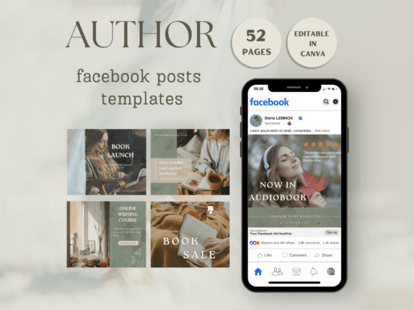 Download Author Facebook Post Template - Post template Collection