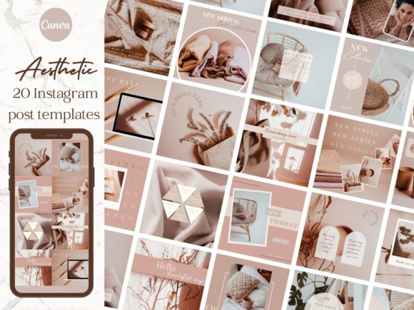 Download Aesthetic Brand Instagram Post Templates - Post template Collection