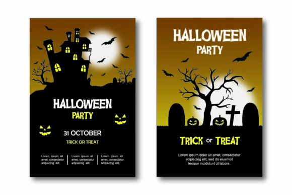 Download Halloween Leaflet Layout Template Vector - Leaflet Collection