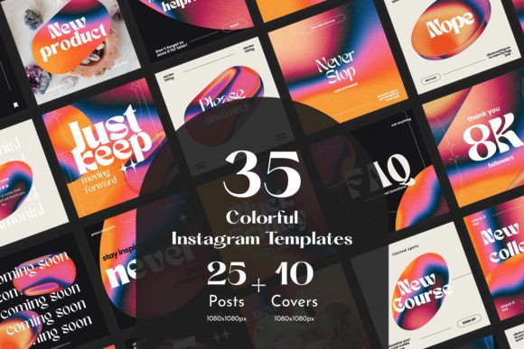 Download Colorful Instagram Post Templates - Post template Collection