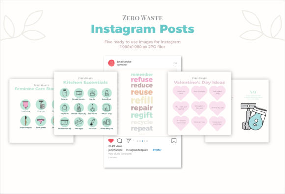 Download Zero Waste Instagram Posts - Premium Resources