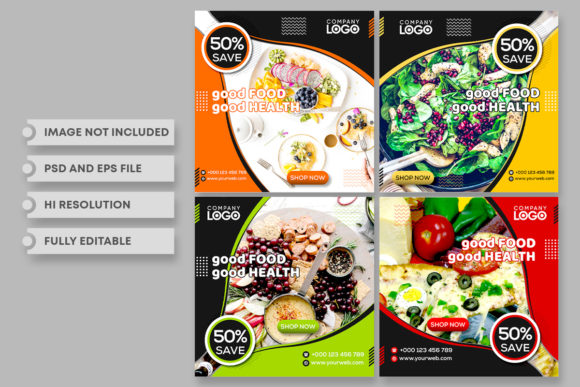 Download Social Media Post Template Graphics - Post template Collection