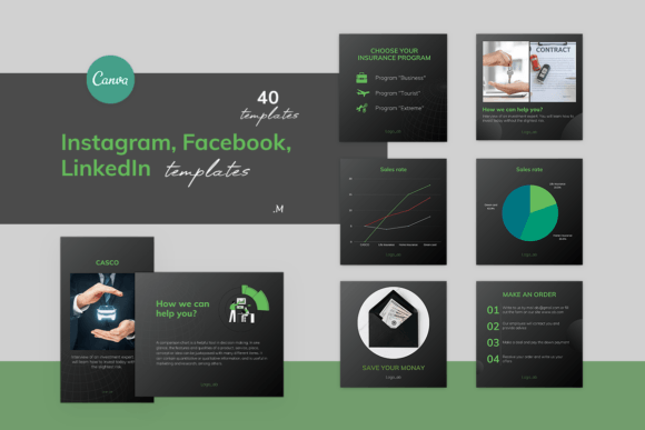 Download Business Finance Templates for CANVA - Finance templates Collection