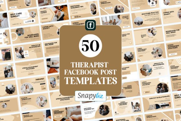Download Therapist Facebook Canva Post Templates - Post template Collection