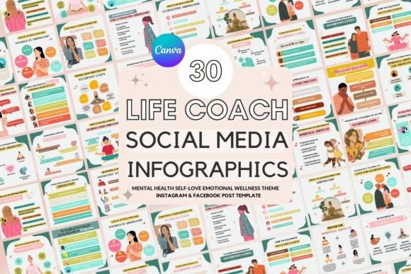 Download Life Coach Social Media Post Templates - Post template Collection